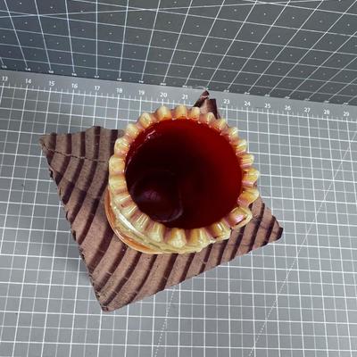 Iridescent Carnival Glass Tooth Pick Holder
