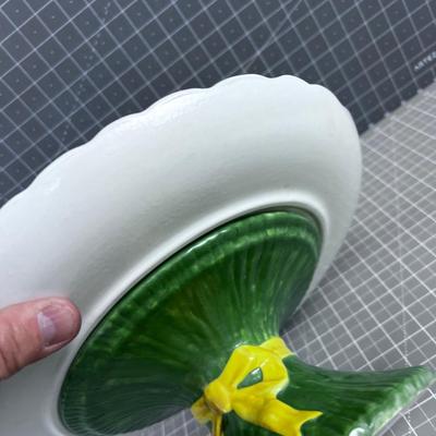 METLOX -  Daisy Embossed Cake Plate WOW!! 