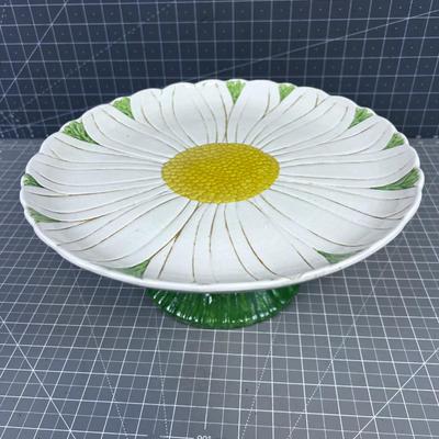 METLOX -  Daisy Embossed Cake Plate WOW!! 