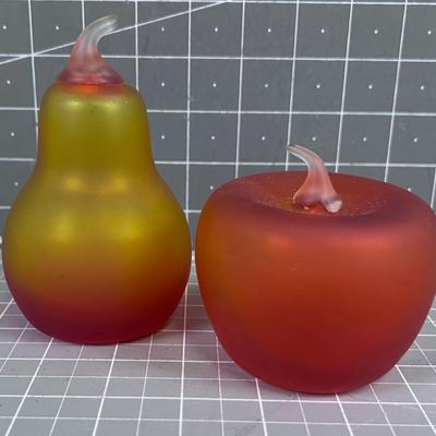 VINTAGE Pilgram Apple and Pear GLASS 