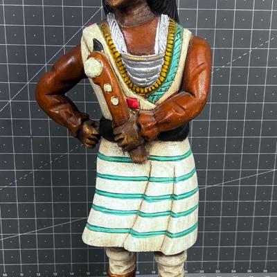 Carved Native Statue 