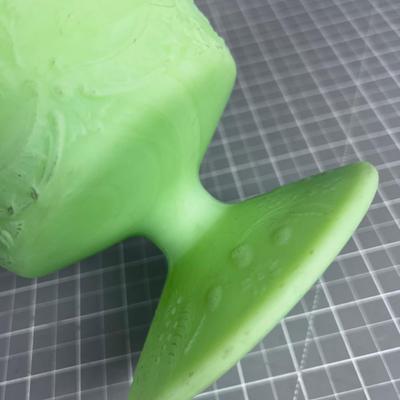 Fenton SATIN Glass, GREEN 