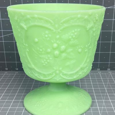 Fenton SATIN Glass, GREEN 