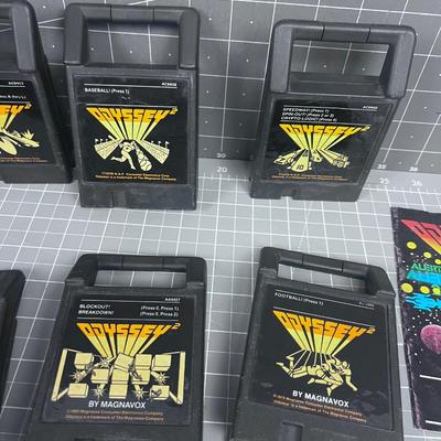 Vintage 1980 ODYSSEY Game Cartridges 