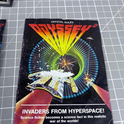 Vintage 1980 ODYSSEY Game Cartridges 