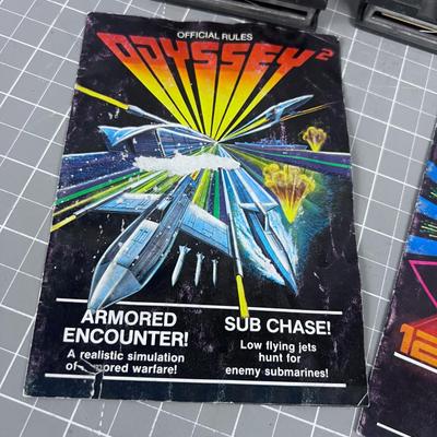 Vintage 1980 ODYSSEY Game Cartridges 