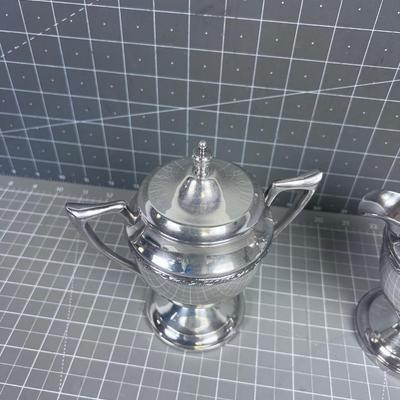 FBR Silver Plated Cream & Sugar