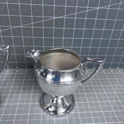 FBR Silver Plated Cream & Sugar