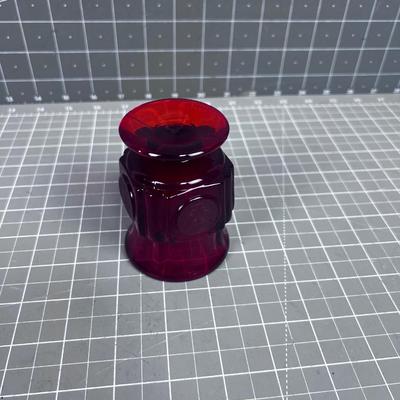 Coin Glass Ruby Red Glass 