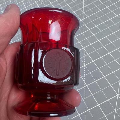 Coin Glass Ruby Red Glass 