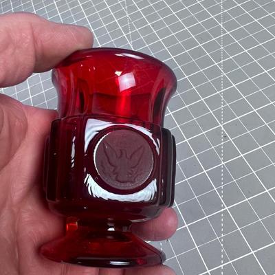 Coin Glass Ruby Red Glass 