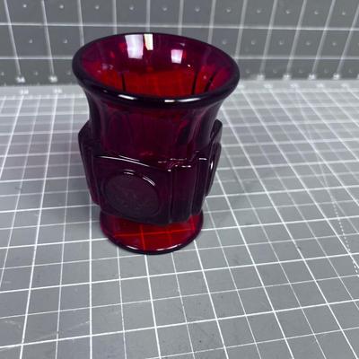 Coin Glass Ruby Red Glass 