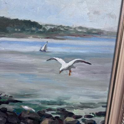 Original Art, Rock Port Main Dated 1951 Seagull 