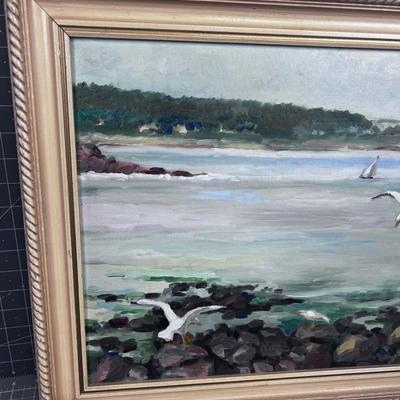 Original Art, Rock Port Main Dated 1951 Seagull 