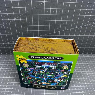 1000 Piece Puzzle, Classic Car Show, NEW Sealed
