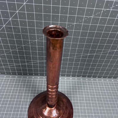 Rose Ann Hall, Designer Candle Stick, COPPER