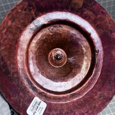 Rose Ann Hall, Designer Candle Stick, COPPER