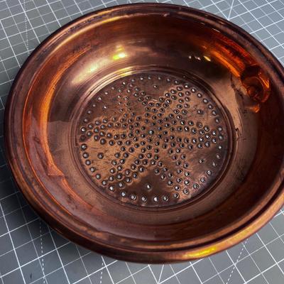 Copper Cut out Wall Hanging & Bowl
