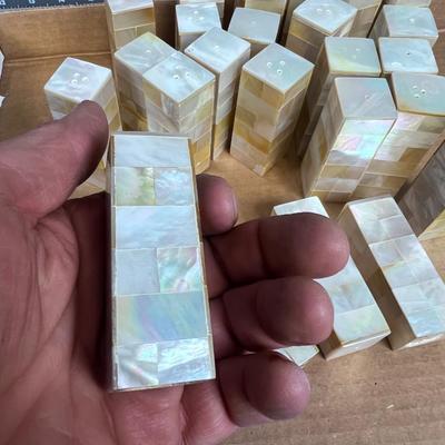 Lots of Mother of Pearl Salt & Pepper Shakers