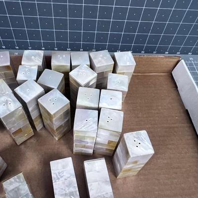 Lots of Mother of Pearl Salt & Pepper Shakers
