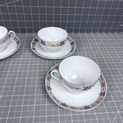 Czechoslovakia Cups and Saucers 