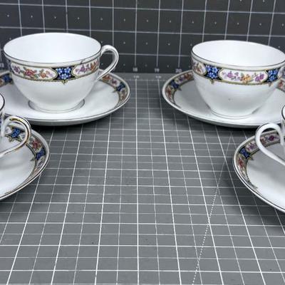 Czechoslovakia Cups and Saucers 