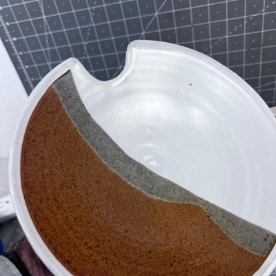 AWESOME Studio Art Pottery Soup Tureen With Ladle 