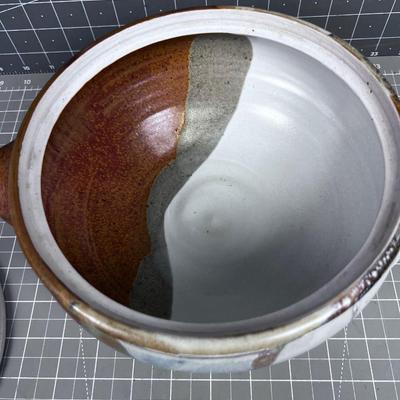 AWESOME Studio Art Pottery Soup Tureen With Ladle 