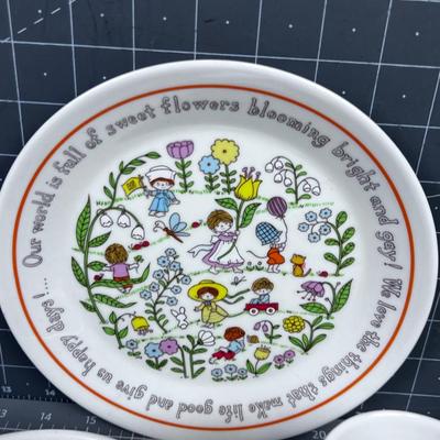 LENOX Gentle Friends Childs; Cup Bowl Plate