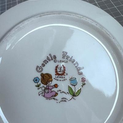 LENOX Gentle Friends Childs; Cup Bowl Plate