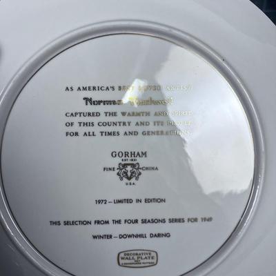 Gorham (4) 4- Seasons Series PLATES 