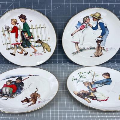 Gorham (4) 4- Seasons Series PLATES 