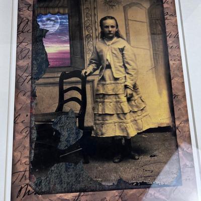 Limited Edition Print, Title: Nell Wanted the Moon. Framed & Mated