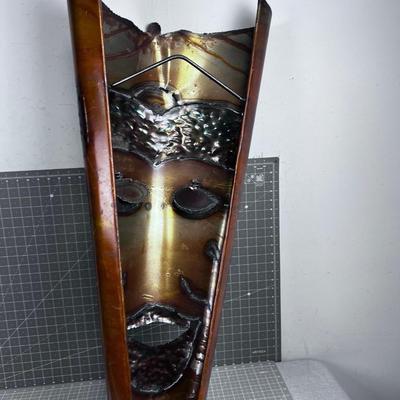 The Door Greeter: Light Up Metal Wall Art -  Tiki Like