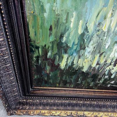 Worlds Largest oil Painting of Venice, Italy, with Dark Wood Frame