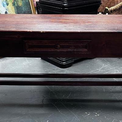 Rustic Farm House Work Table, Distressed Pine