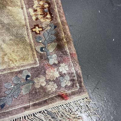 Chinese Woven Rug, Possible Silk
