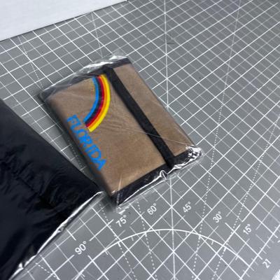 New Old Stock VELCRO Wallets; Brown, Tan & Black with a Rainbow on it