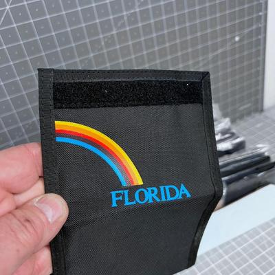 New Old Stock VELCRO Wallets; Brown, Tan & Black with a Rainbow on it