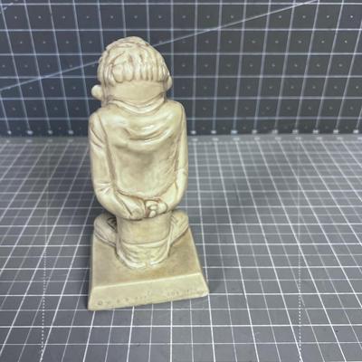Creepy " Dirty old Men need Love Too" 1970's era Statue 