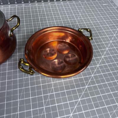 2 Pieces of Vintage Copper Cookware