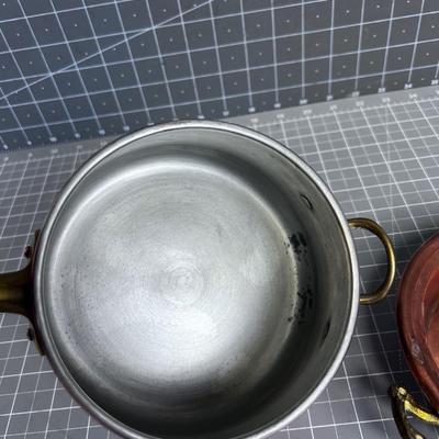 2 Pieces of Vintage Copper Cookware