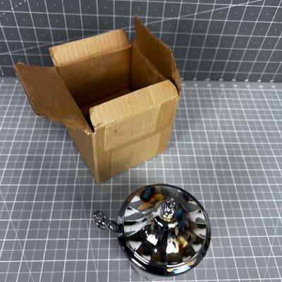 Silver Condiment Server with Spoon in Original Box