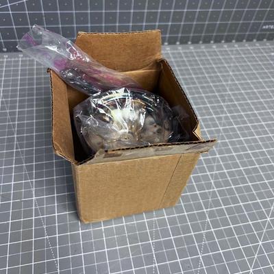 Silver Condiment Server with Spoon in Original Box
