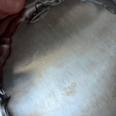 2 Round Silver Platters NEW by POOLE Silver Co. 