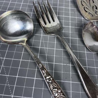 Silver Plated Serving Utensils 