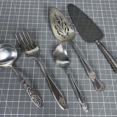 Silver Plated Serving Utensils 