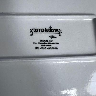 2 Temptations Oven to Table NEW Dishes 