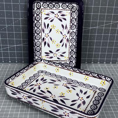 2 Temptations Oven to Table NEW Dishes 