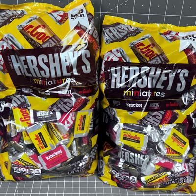 2 Bags of Hersey's Miniatures 